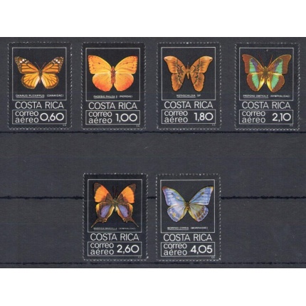 1979 Costa Rica , Posta Aerea Farfalle - Yvert n. 739-44 - 6 valori - MNH**
