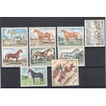 1970 MONACO, Cavalli , Yvert n°. 831-38+A93 - 9 valori , MNH**