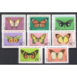 1975 Vietnam del Nord , Farfalle - Yvert n. 884-91 - 8 valori - MNH**