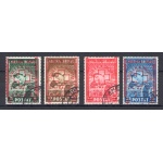 1945 ALBANIA -  Croce Rossa , Yvert n. 326-29 , 4 valori - Usati