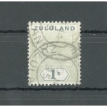 1888-93 Zululand - South Africa -  Stanley Gibbons n. 10 - 1 scellino dull green  - Usato