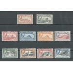 1938-51 Gibilterra, Stanley Gibbons n. 121-31 - 10 valori -  Serie non completa - MNH**
