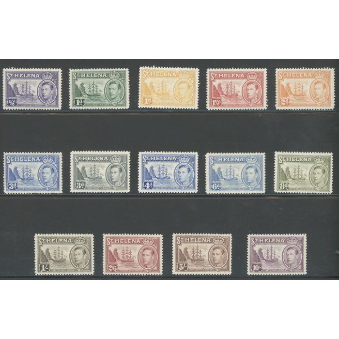 1938-44 St. Helena , Stanley Gibbons n. 131-140 - Giorgio VI - MNH**