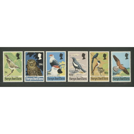 1972 Seychelles - Yvert n. 273-78- Uccelli - 6 valori - Serie Completa - MNH**