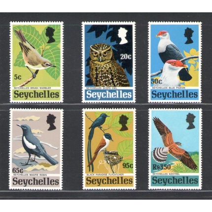 1972 SEYCHELLES, Stanley Gibbons n. 308-13 - serie di 6 valori - Uccelli - MNH**