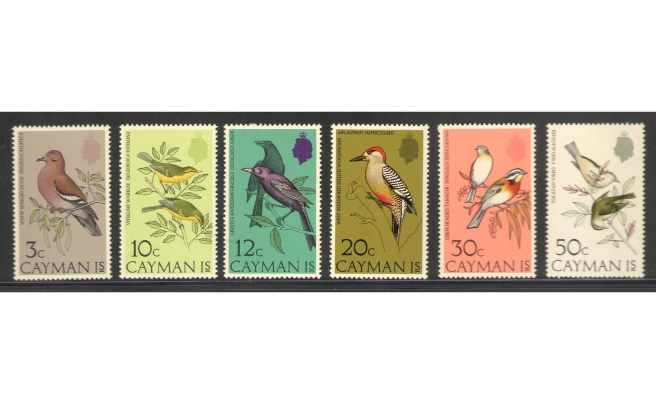 1974 CAYMAN ISLANDS, Yvert et Tellier n. 324-29 - Uccelli - serie di 6 valori - MNH**