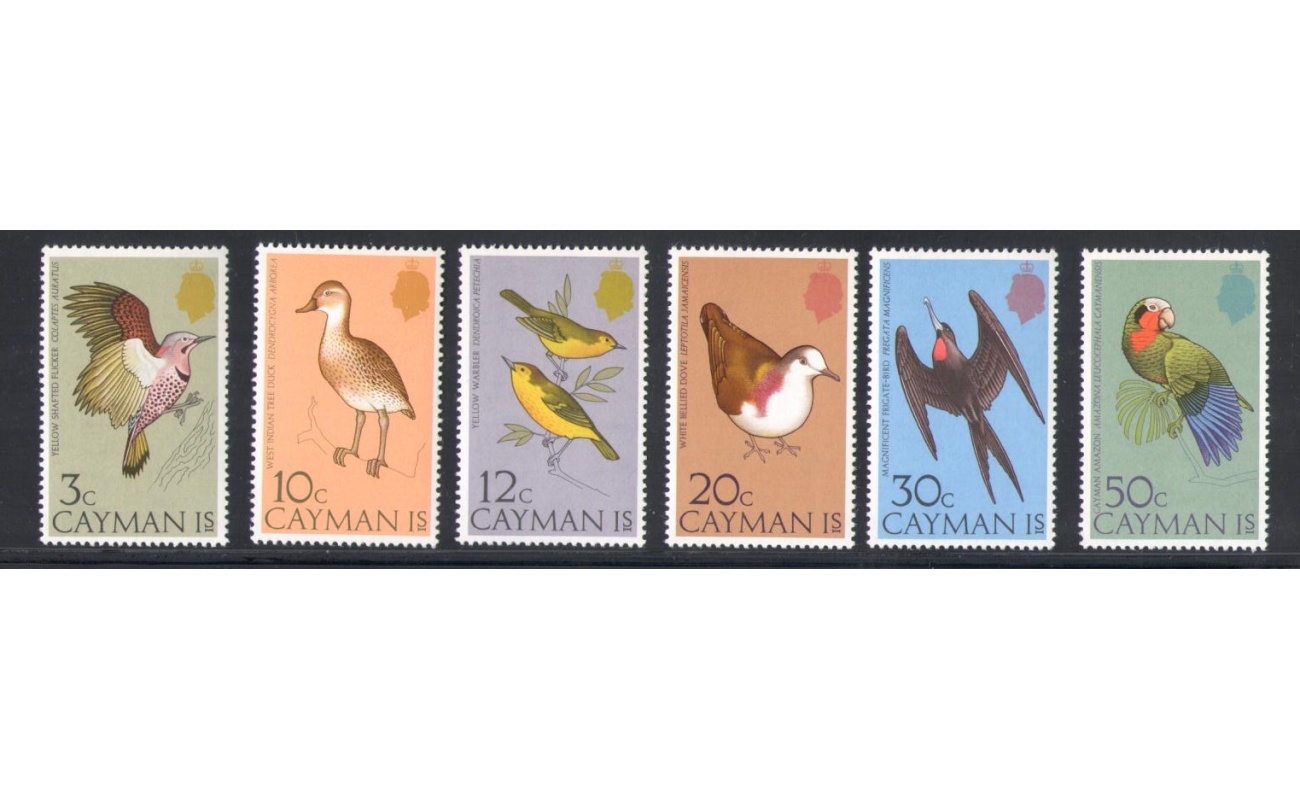1975 CAYMAN ISLANDS, Yvert et Tellier n. 353-58 - Uccelli - serie di 6 valori - MNH**
