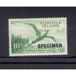 1960-62 ANorfolk Island , Stanley Gibbons n. 36s Soprastampa Specimen , MNH**