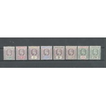 1902 Leeward Islands - Stanley Gibbons n. 20-27 - Serie non completa - MH*