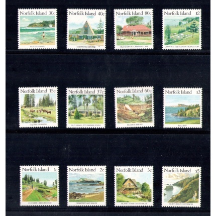 1987-88 Norfolk - Ordinaria Siti e Monumenti , Yvert n. 401-04 +409-12 + 432-35 - 12 valori - MNH**