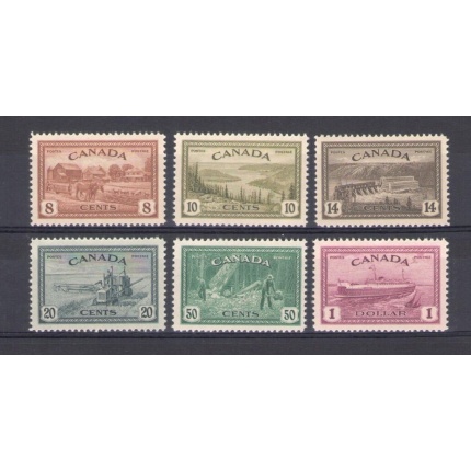 1946-47 CANADA - Stanley Gibbons n. 401/406 - MNH**