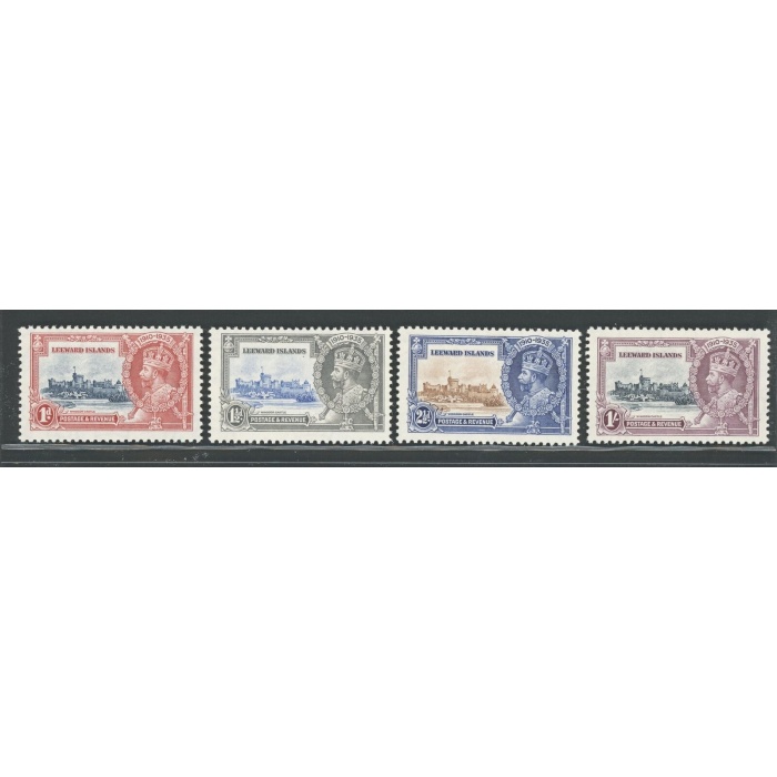 1935 Leeward Islands - Stanley Gibbons n. 88-91 - 4 valori - Silver Jubilee - MH*