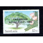 1985 ST. Lucia - Visita Elisabetta II nei Caraibi - Serie di 8 valori - Yvert Tellier n . 783-90 - Il 790 ha una bella Varietà come da scansione  - MNH** - Interessante