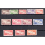 1954 NEPAL, Stanley Gibbons n. 85-96 , Mappa del Nepal - 12 valori - Serie completa - MNH**