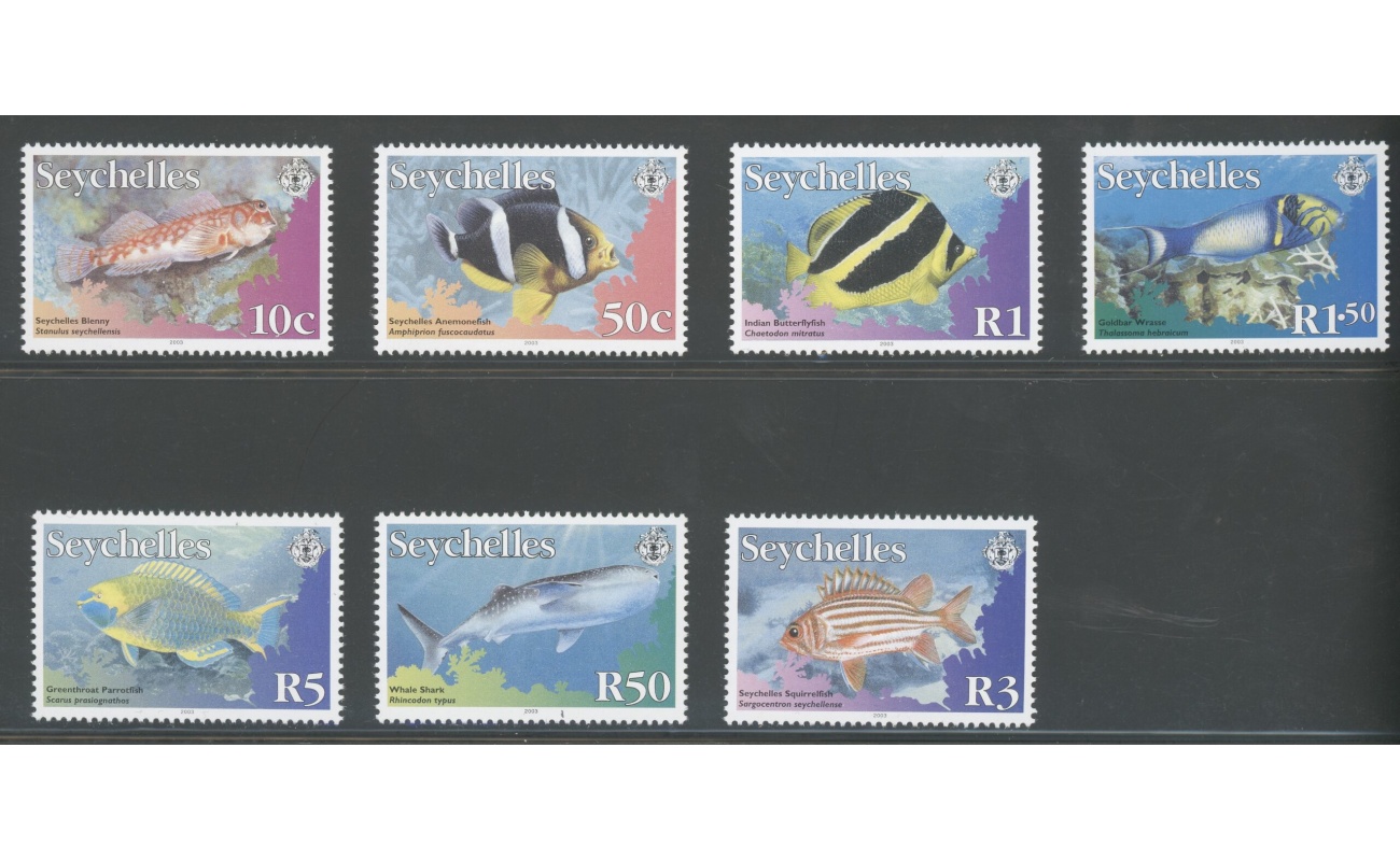 2003 Seychelles - Yvert n. 864-70 - Pesci - 14 valori - Serie Completa 7 valori - MNH**