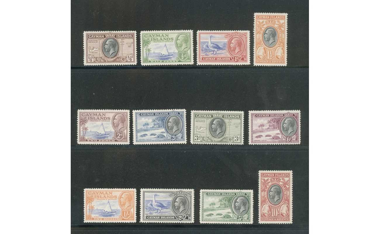 1935 CAYMAN ISLANDS, Stanley Gibbons n. 96-107 - Giorgio V - serie di 12 valori - MLH*