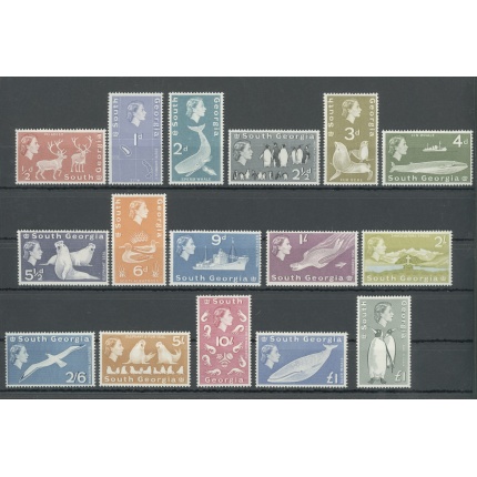 1963 South Georgia - Stanley Gibbons n. 1-16 - serie di 16 valori - MNH**