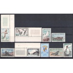 1959-63 TAAF - ANTARTICO FRANCESE - Fauna - Catalogo Yvert n. 12-17 - 9 valori - MNH**