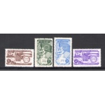 1954 Turchia - Yvert n. 1215/18 - 5  Anniversario Consiglio d'Europa - serie di 4 valori - MNH**