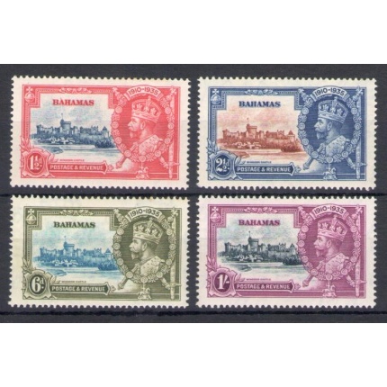 1935 Bahamas, Stanley Gibbons n. 141/44 , Silver Jubilee , 4 valori , MH*