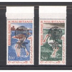 1962 MAURITANIE -  Posta Aerea Soprastampati - Catalogo Yvert n. 20A-20B - Uccelli - 2 valori - MNH**