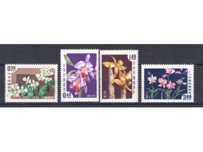 1958 Formosa - China Taiwan - Fiori - Catalogo Michel n. 288-91 - 4 valori - MNH**