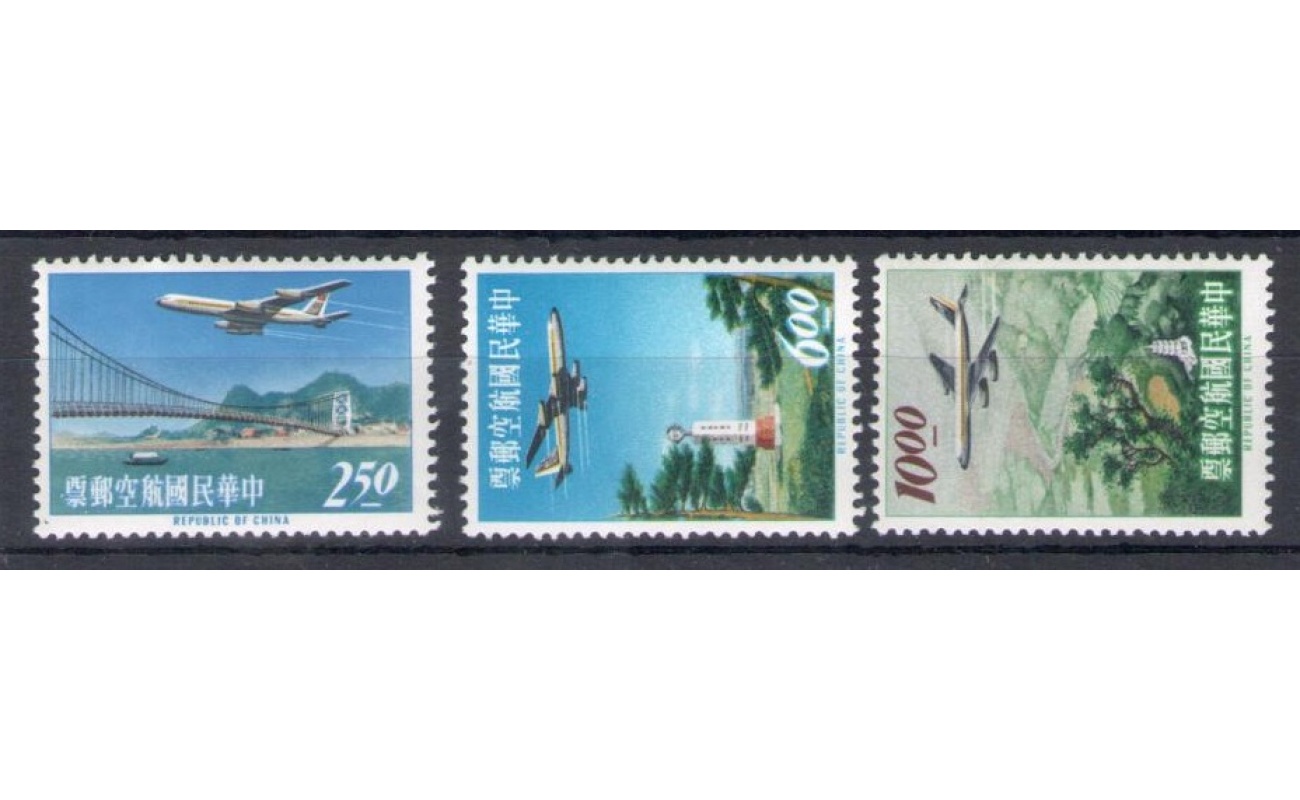 1963 Formosa - China Taiwan - Posta Aerea - Catalogo Michel n. 495-97- 3 valori - MNH**