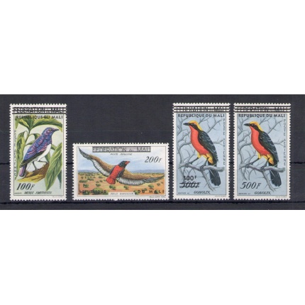 1961 FEDERATION DU MALI - Uccelli, Birds - Catalogo Yvert Posta Aerea n. 5/8 - 4 valori - MNH**