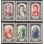 1950 FRANCIA - n. 867-72 - BCelebrità del XVIII Secolo , MNH**