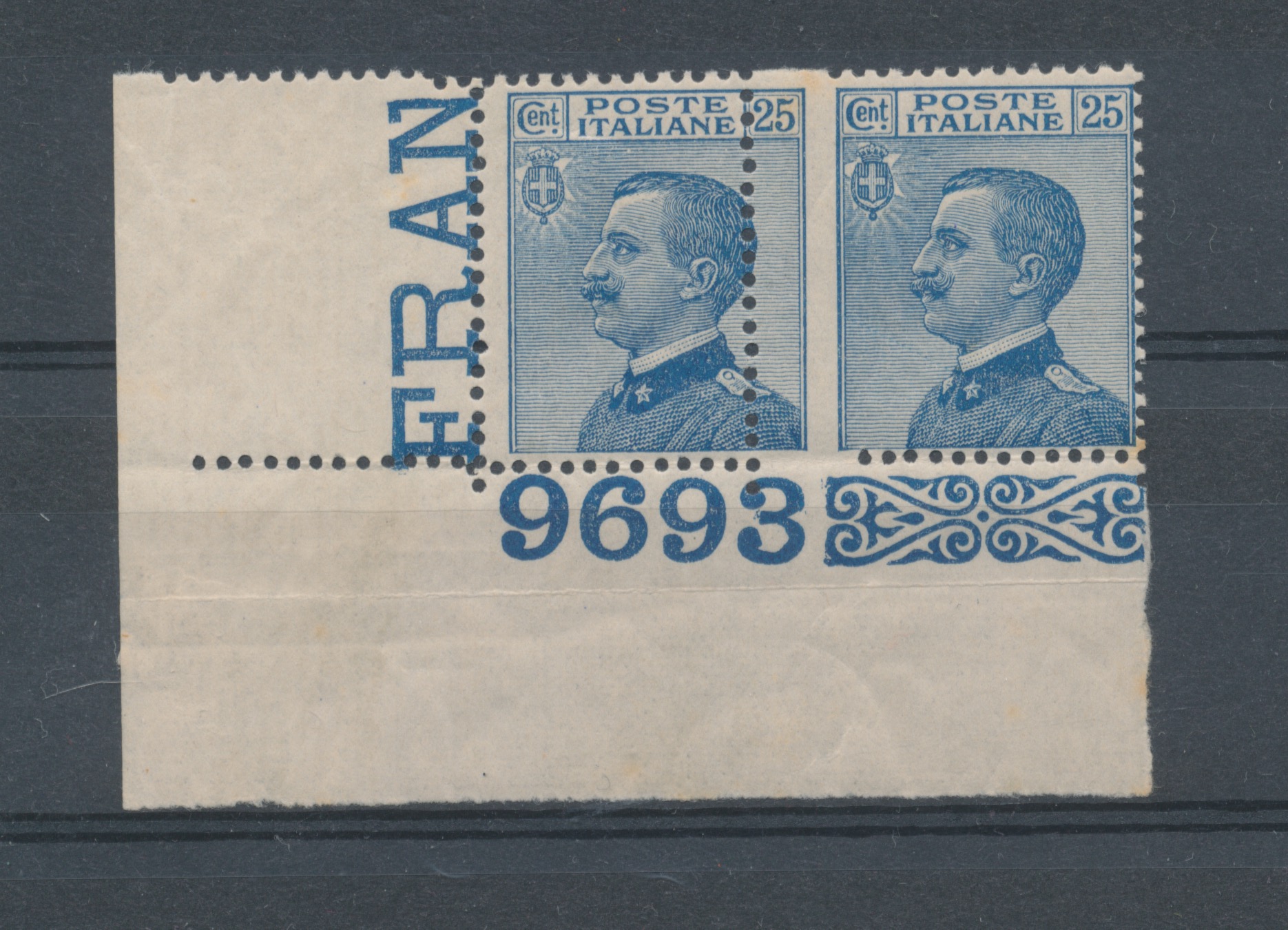1852 Modena, # 4A, 25 cent verde Ritirato e non venduto, MNH**