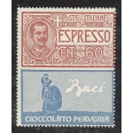 1925 Italia Regno # 21, 60 cent rosso e azzurro Baci Perugina, Non Emesso MNH**