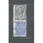1924 Italia Regno , Pubblicitario n. 2 , 15 cent Columbia grigio e oltremare - Usato