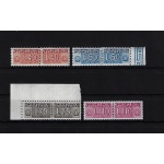 1953-55 Italia Repubblica, Pacchi in Concessine Ruota , 4 valori n. 1/4 , Filigrana Ruota , MNH**
