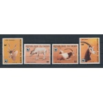 1985 Niger , Yvert n. 674-77 , Animali in pericolo -  WWF , 4 valori - MNH**