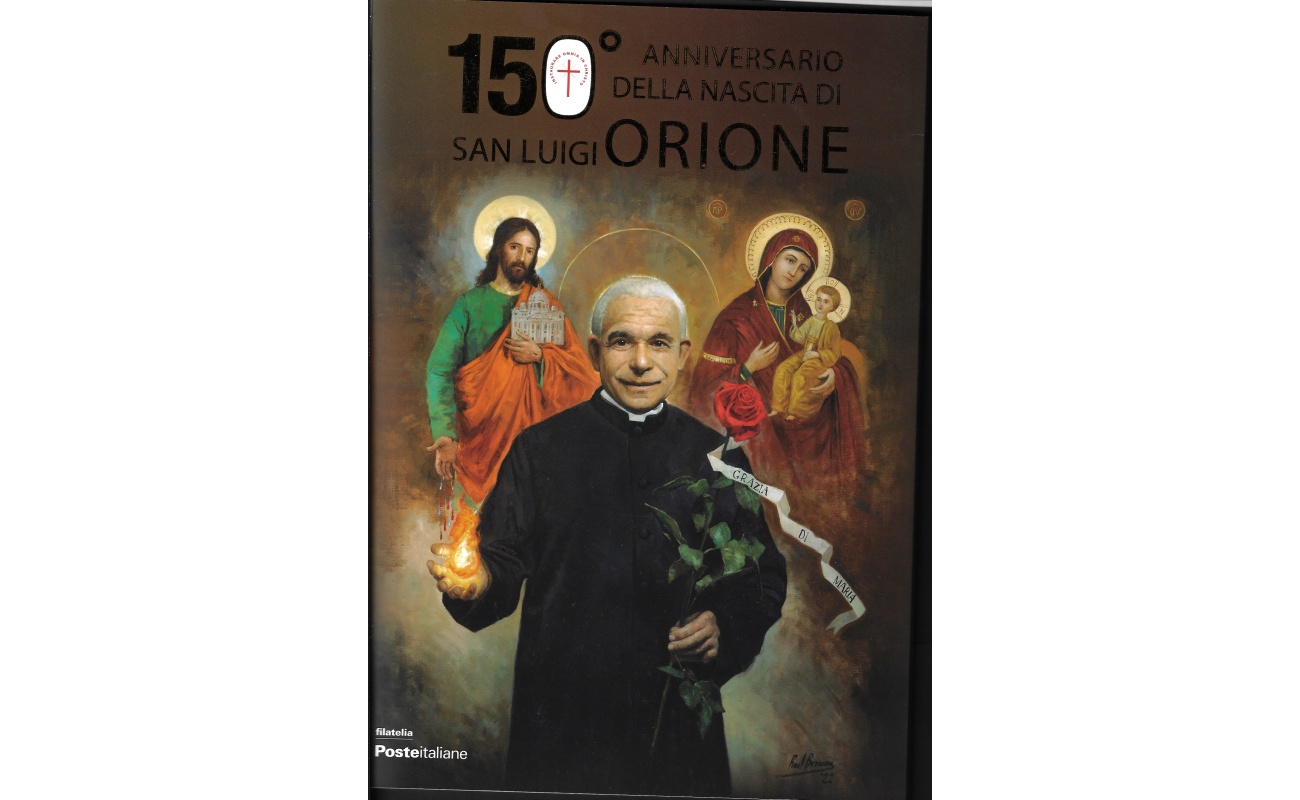 2022 Italia - 150° anniversario della nascita di San Luigi Orione- Folder - Italia-Smom-Vaticano-Argentina in Minifoglio