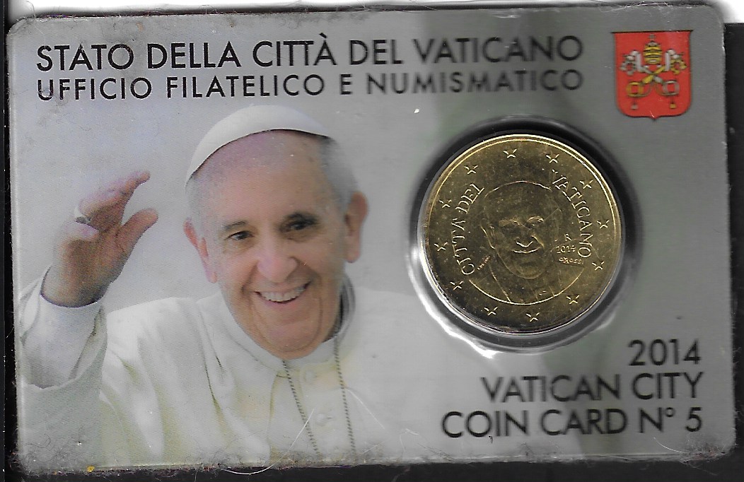 50 Centesimi Coin card n°12 2021 Vaticano