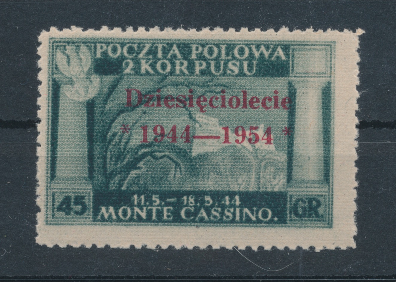 1852 Modena, # 4A, 25 cent verde Ritirato e non venduto, MNH**