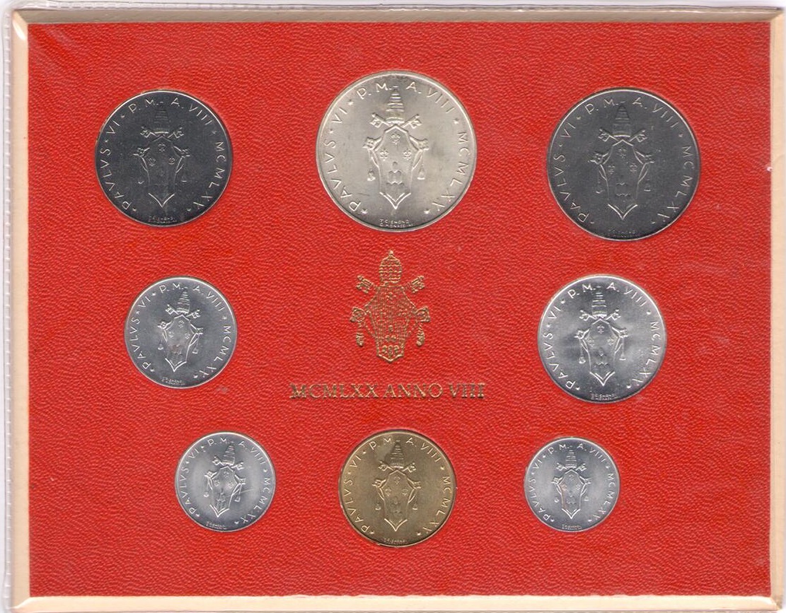 2007 Vaticano, Annata completa, Serie di monete ufficiale, FDC