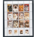 2003 Antille Olandesi -  Fauna Gatti - Catalogo Yvert n. 1376/87 - Blocco di 12 valori - MNH**