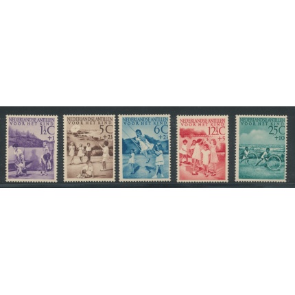 1951 Antille Olandesi - Profitto Opere Infanzia - Catalogo Yvert n. 222/226  - 4 valori - MNH**