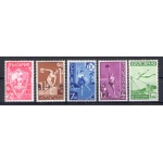 1939 BULGARIA , Concorsi di Ginnastica , Catalogo Yvert n. 335/39 , 5 valori , MNH**