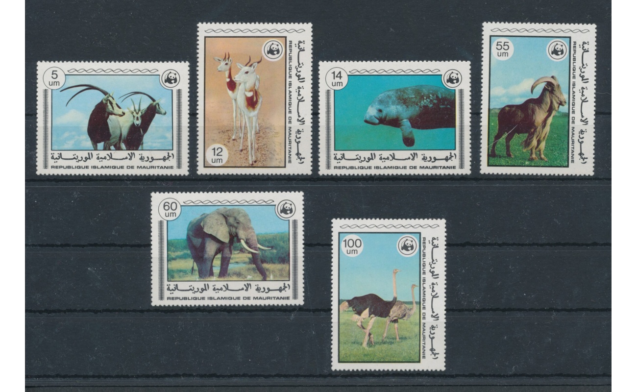1978 Mauritania , Animali in Pericolo - WWF - Yvert n.  386-391 - 6 valori - MNH**