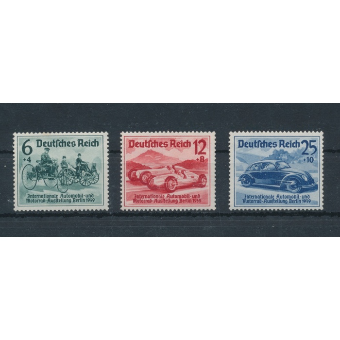 1939  Germania  -  Reich , Salone Internazionale dell'Automobile , n. 627/29 , 3 valori  - MNH**