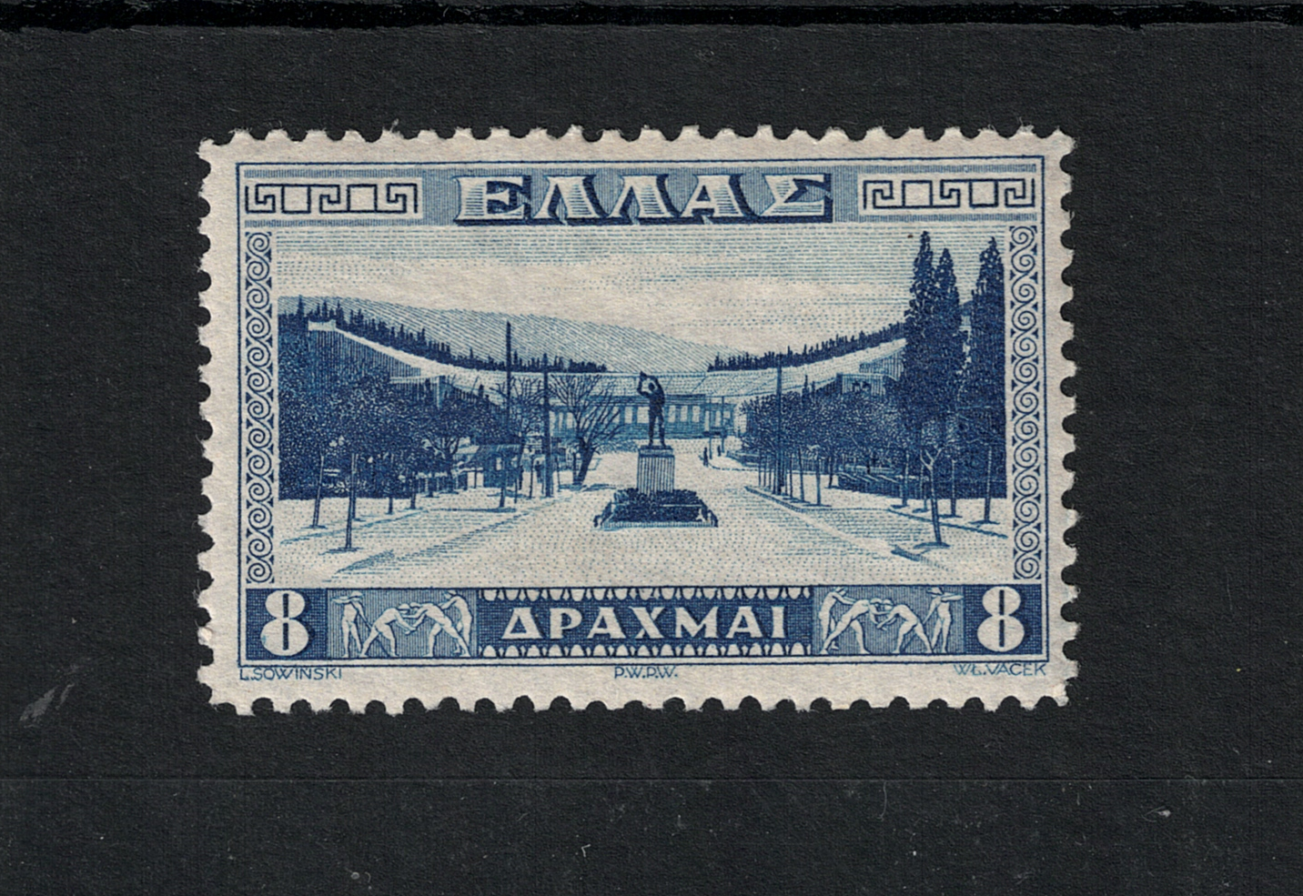 65001 1934 Grecia, Stadio di Atene, Yvert # 404, MNH** - immagine 1