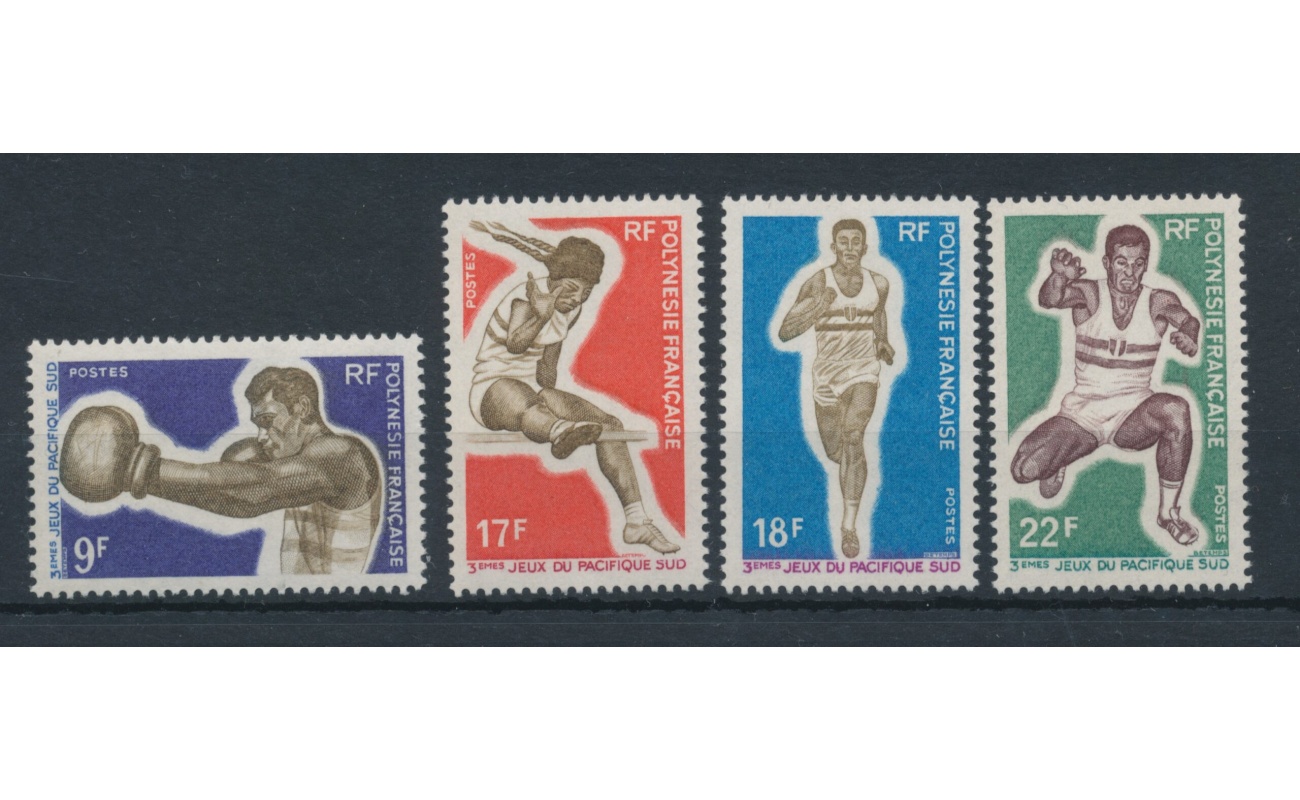 1969 Polinesia Francese - Sport , Yvert  n. 66/69 - 4 valori - MNH**