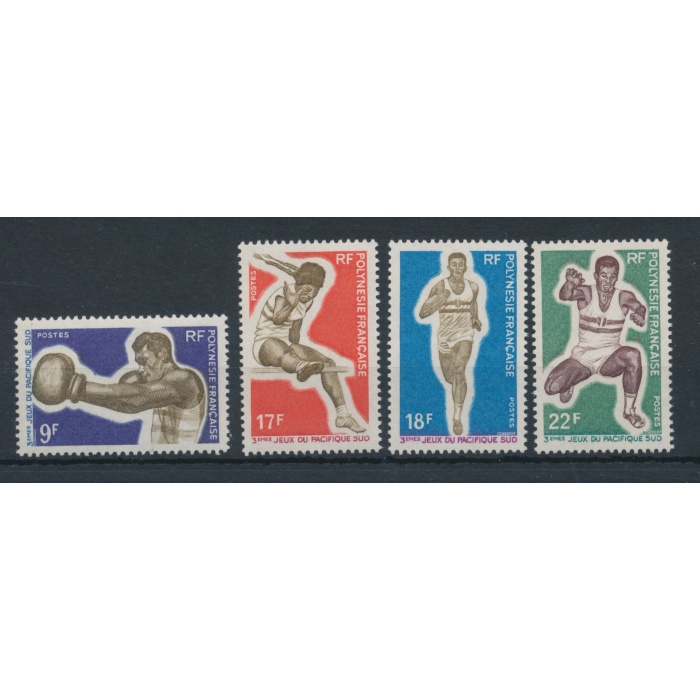1969 Polinesia Francese - Sport , Yvert  n. 66/69 - 4 valori - MNH**