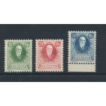 1925 Liechtenstein, n° 72/74 , 85° Compleanno del Principe Giovanni II, 3 val, NMH**