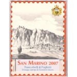 2007 San Marino , Libro Ufficiale Annuale delle emissioni Filateliche , Francobolli , Foglietti - MNH**