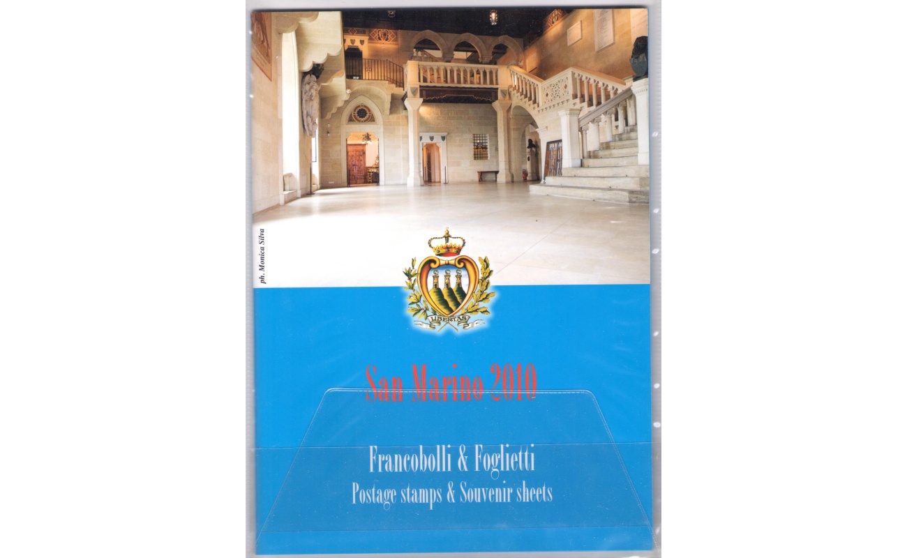 2010 San Marino , Libro Ufficiale Annuale delle emissioni Filateliche , Francobolli , Foglietti - MNH**
