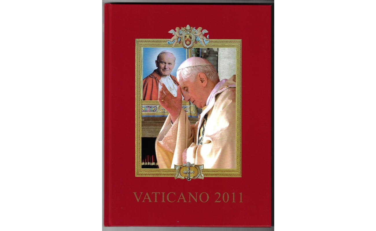 2011 Vaticano , Raccolta annuale delle emissioni Filateliche - Francobolli nuovi all'interno MNH**
